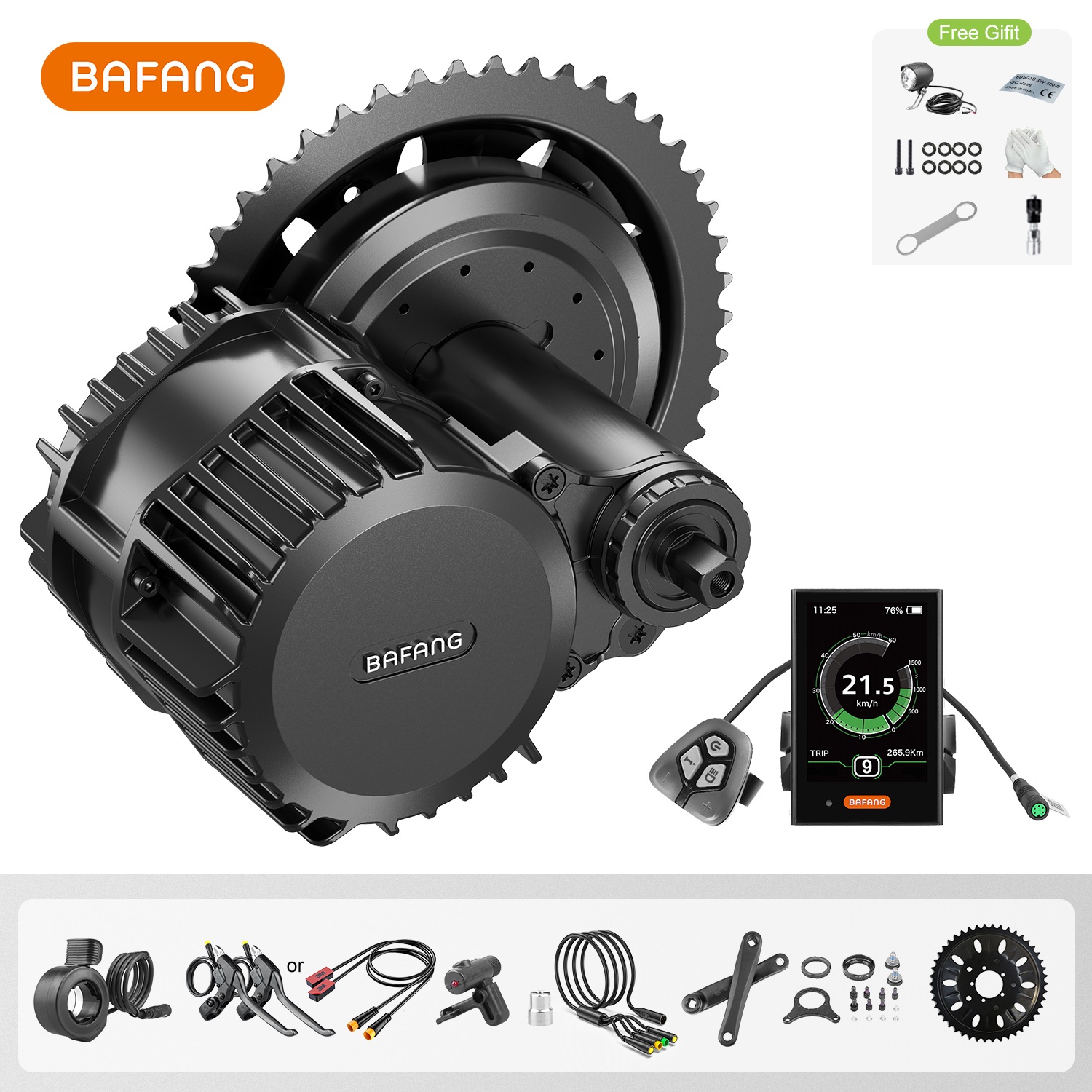 Bafang Bbshd 1000W Conversion Kit - Bafang UART 48V/52V 1000W Mittelantriebsmotor M615