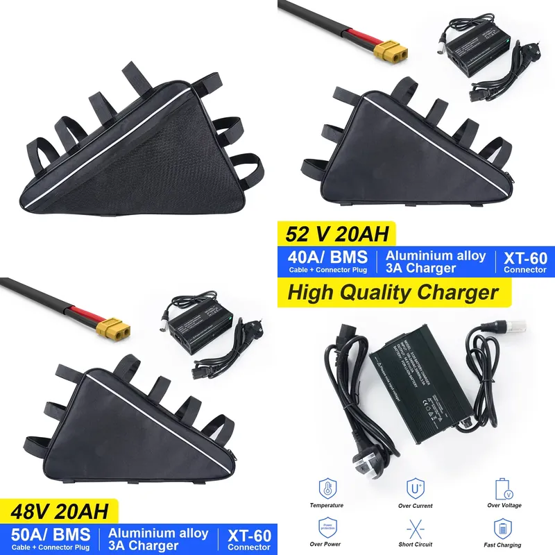 2026 US Dreieck-Lithium-Elektr – Ebike Battery 52V 20Ah Triangle Pack Bewertung und Preis