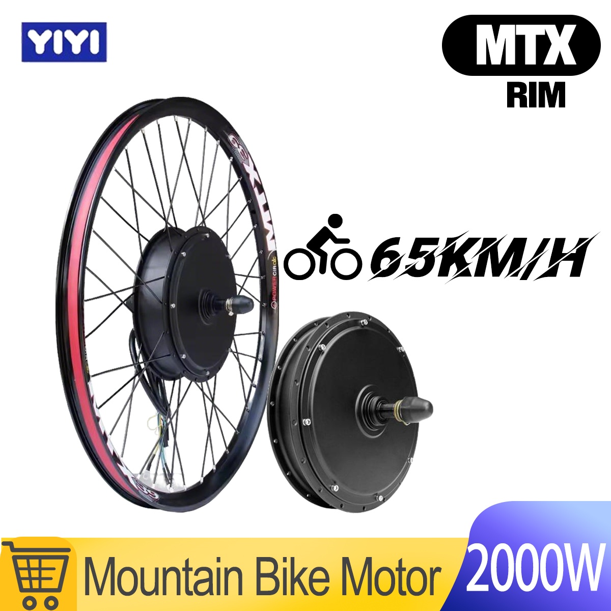 MTX 48V/52V 2000W E-Bike Motor – 72V 5000W Hub Motor Kit Bewertung und Preis