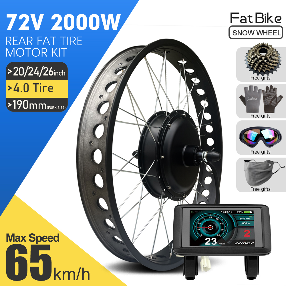 E-Bike Umbausatz 72V 2000W 4.0 – Fat Tire Ebike Conversion Kit 2000W Bewertung und Preis